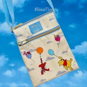 Loungefly Disney Winnie The Pooh Balloons Passport Crossbody Bag